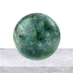 2801051003 Chrysocolla sphere (stab.), 09cm, unique 003 | wholesaler gems & healing stones