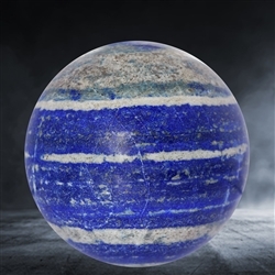 2801104018 Lapis Lazuli sphere, unique specimen 018, 10.1 cm | Marco Schreier