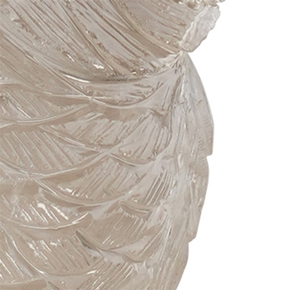 Engraving parrot Rock Crystal unique 046, 30cm