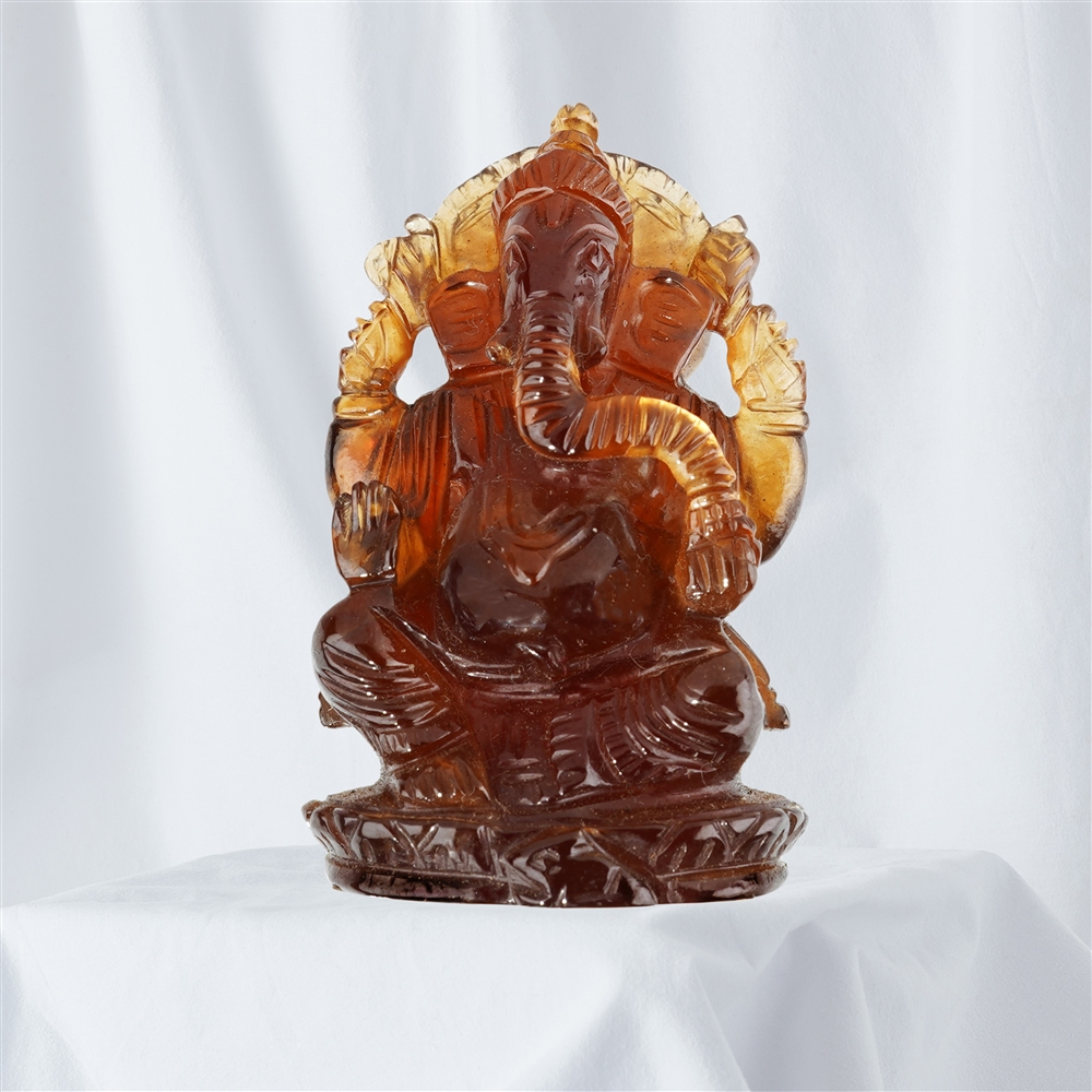 Ganesha Hessonit 4,50cm Unikat 002