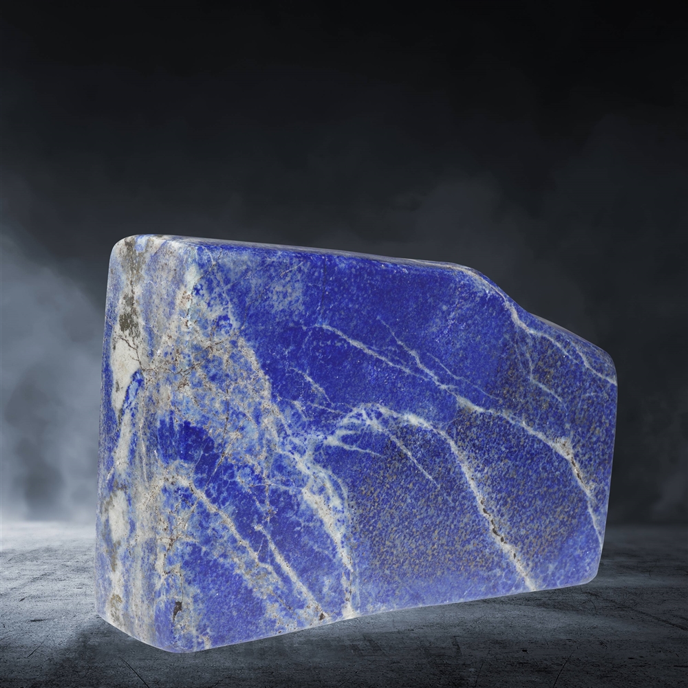 Anschliff Lapis Lazuli, 10,5 x 15,4 cm, Unikat 002