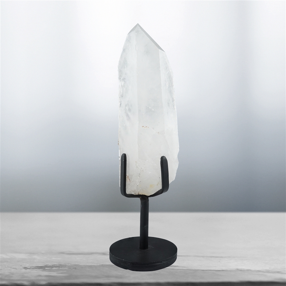 Rock Crystal on stand unique 041, 34cm