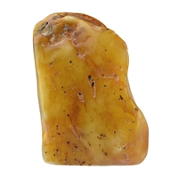 One side polished piece of Amber (natural), 05,5cm unique #003