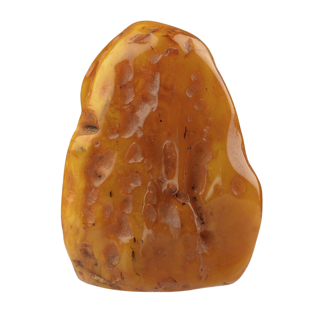 One side polished piece of Amber (natural), ca. 07,5cm Unique piece!