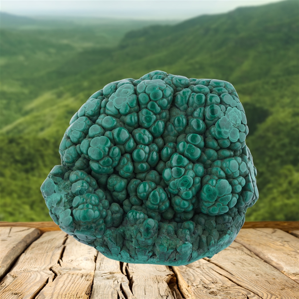 Freeform Malachite, 10 x 8cm, unique piece 016