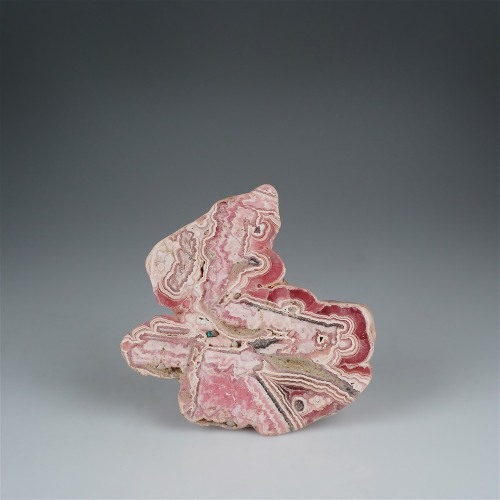 One side polished piece Rhodochrosite, 10 x 9cm, unique 017 | Marco Schreier