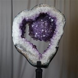 2805012109 Amethyst on stand Unique 109  | minerals trade - gems, healing stones & jewelry