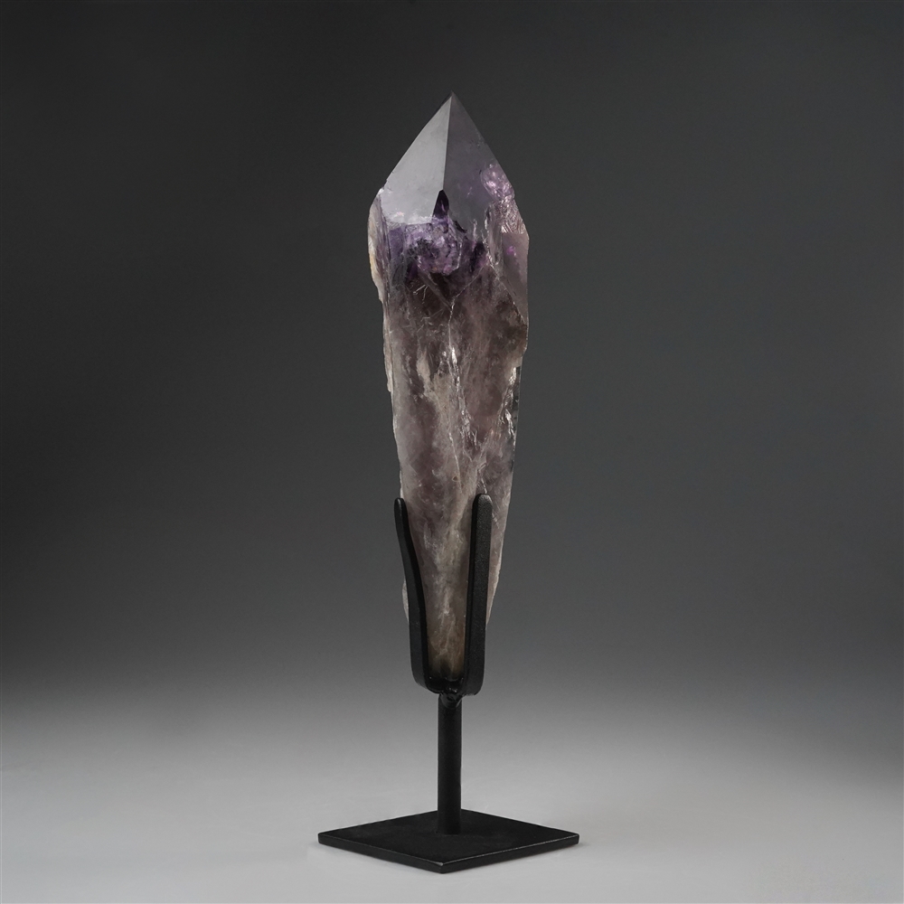 2806012259 Amethyst Point on stand, 29cm, unique 259 | wholesaler gems & healing stones