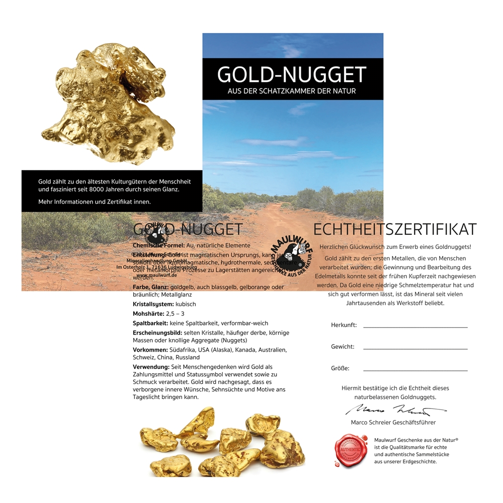 Gold nugget 1.38g unique 142