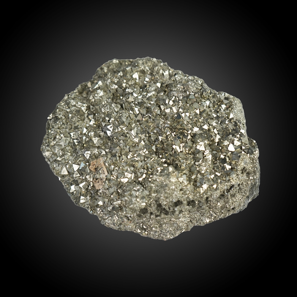Raw stone Pyrite UNIKAT 048, 15,8 x 13,7cm