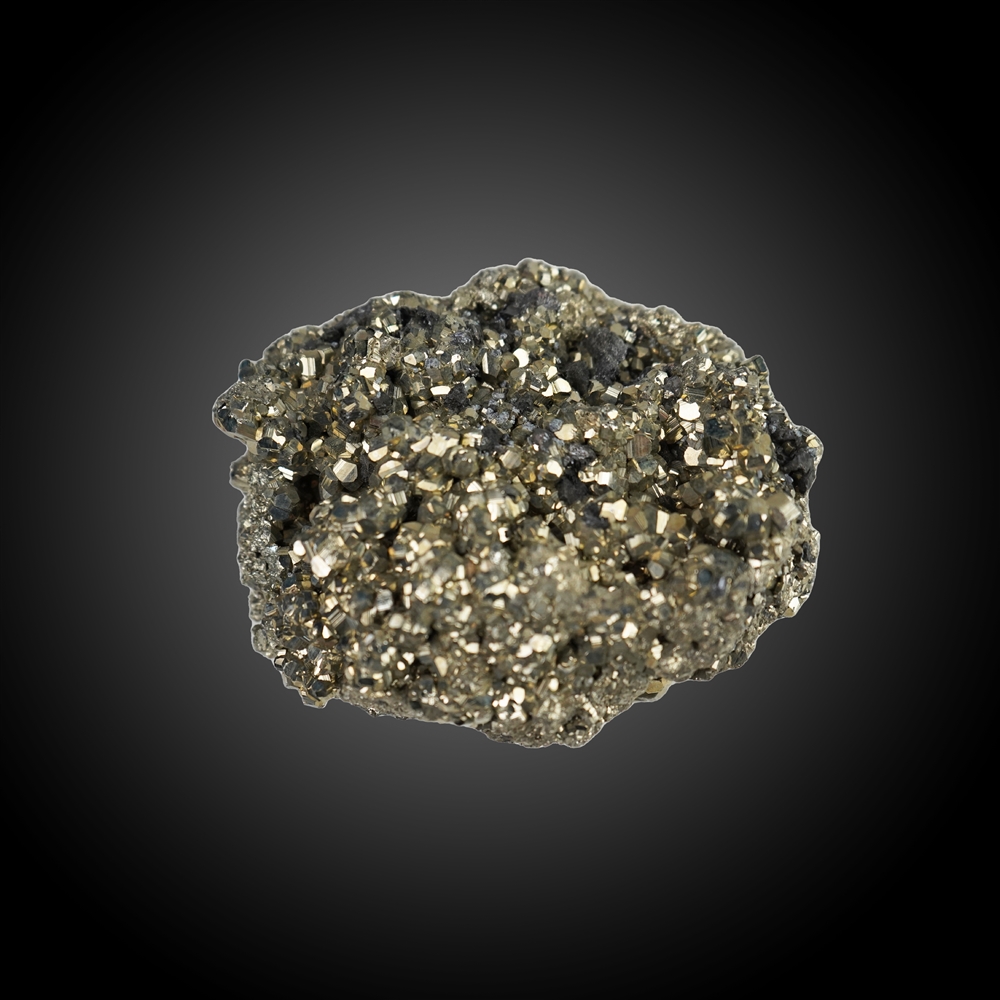 Raw stone Pyrite UNIKAT 051, 11,5 x 9,3cm 