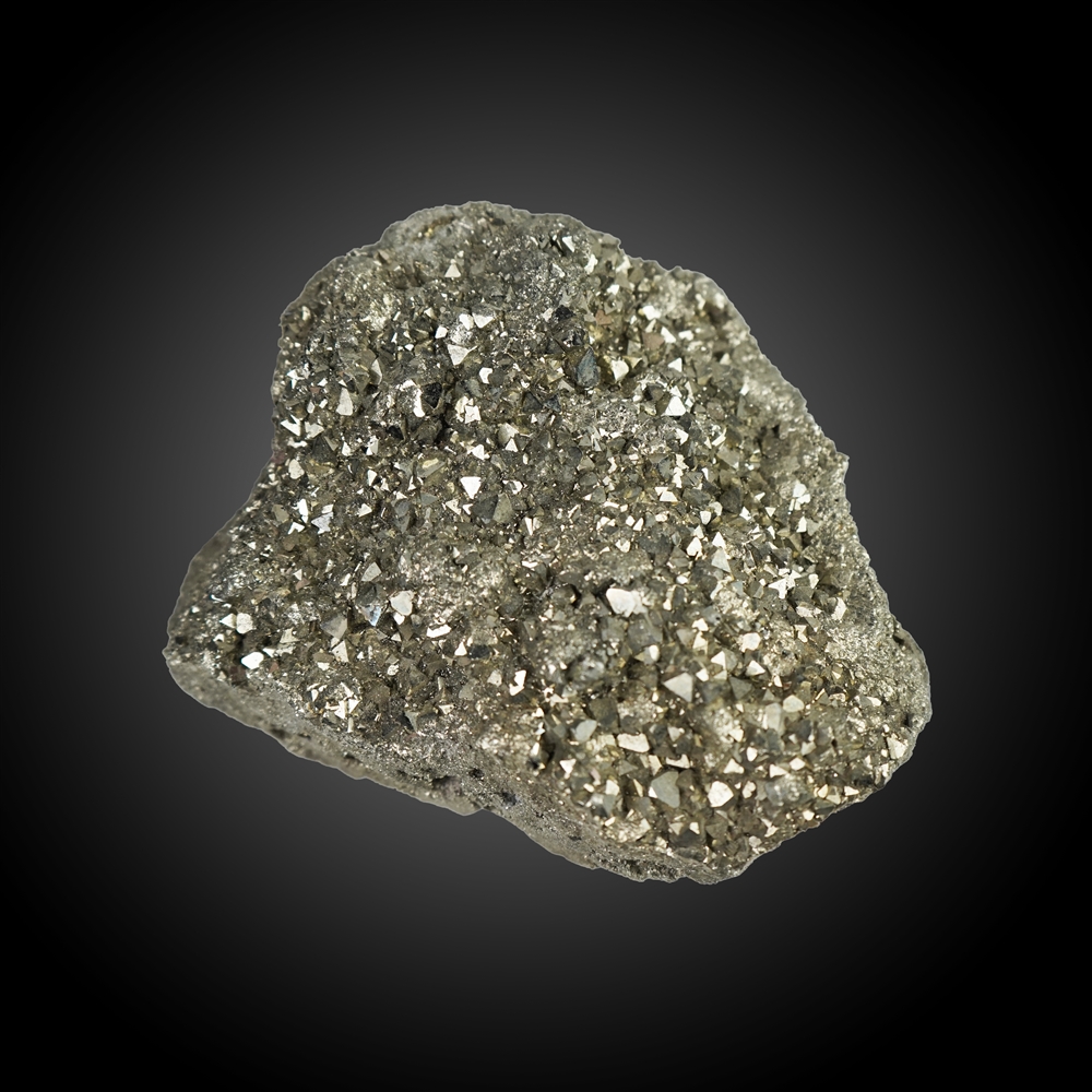 Raw stone Pyrite UNIKAT 054, 15,4 x 10,8cm 