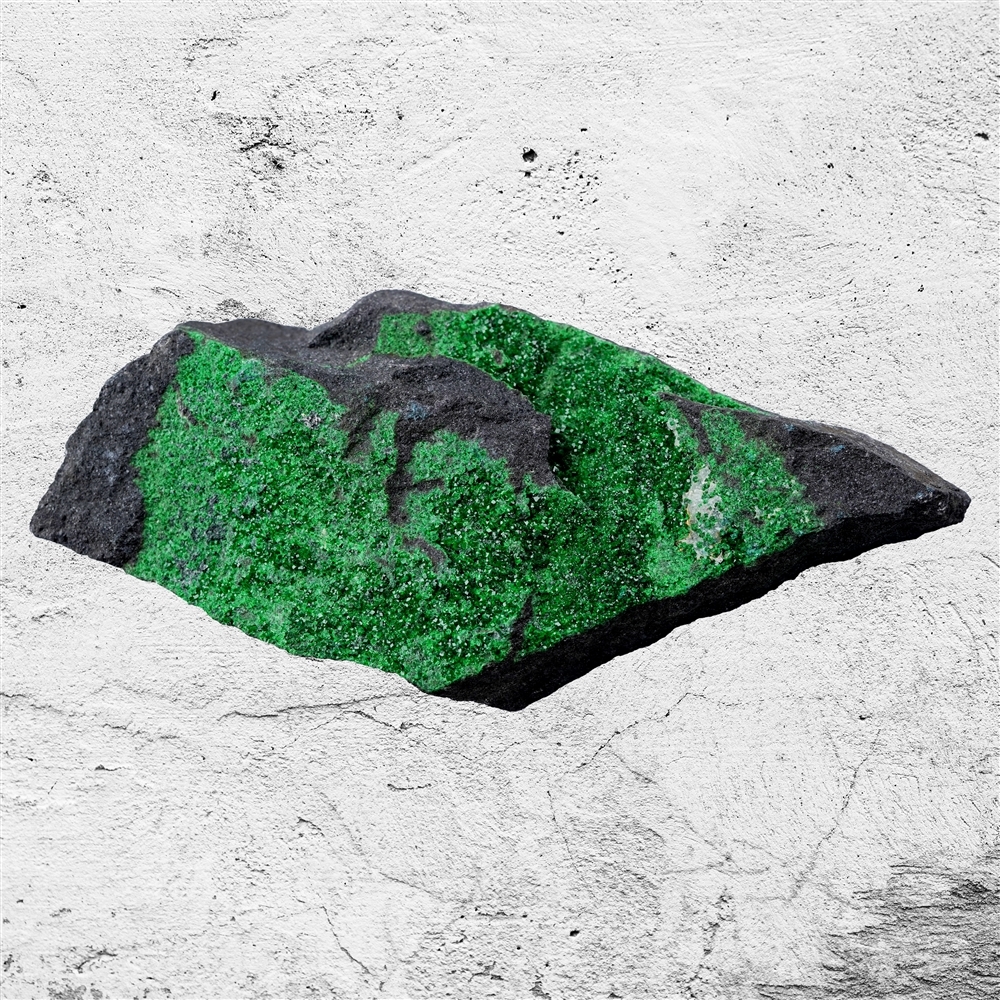 Uvarovite a gradini 12 cm, unico #040 | grossista gemme e pietre curative