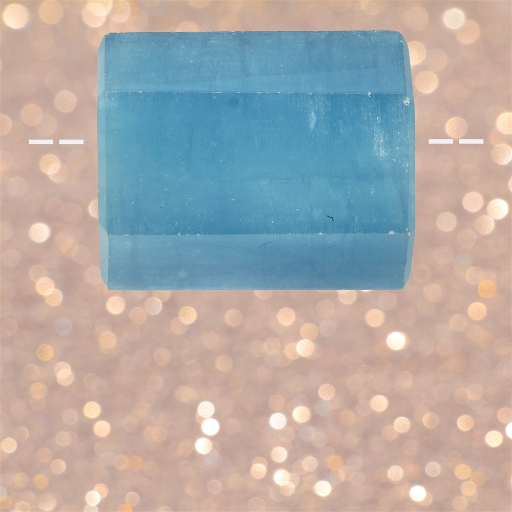 Kristall poliert Aquamarin gebohrt Unikat 088