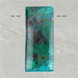 2811051001 Cabochon drilled chrysocolla (stab.) unique 001 | gems, healing stones & jewelry