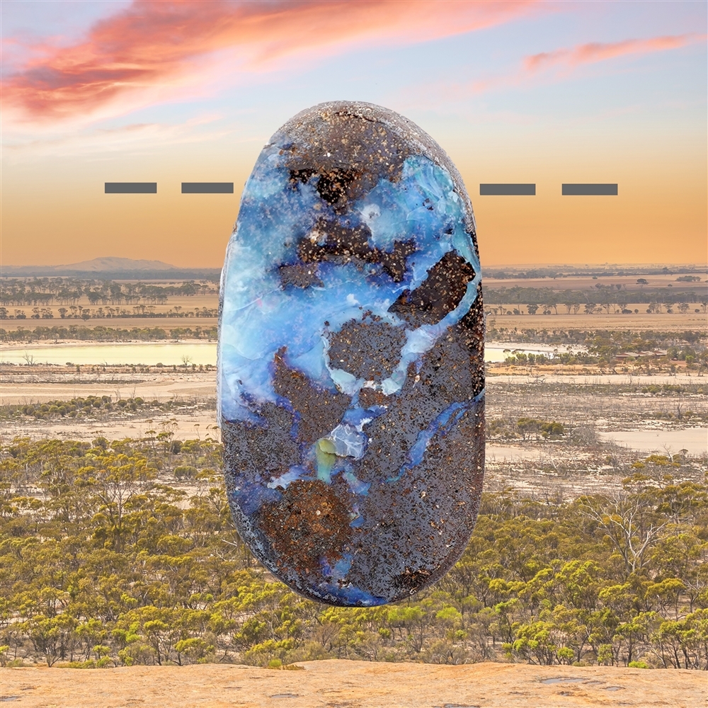 Ópalo de Boulder Australia perforado único 284 | Marco Schreier