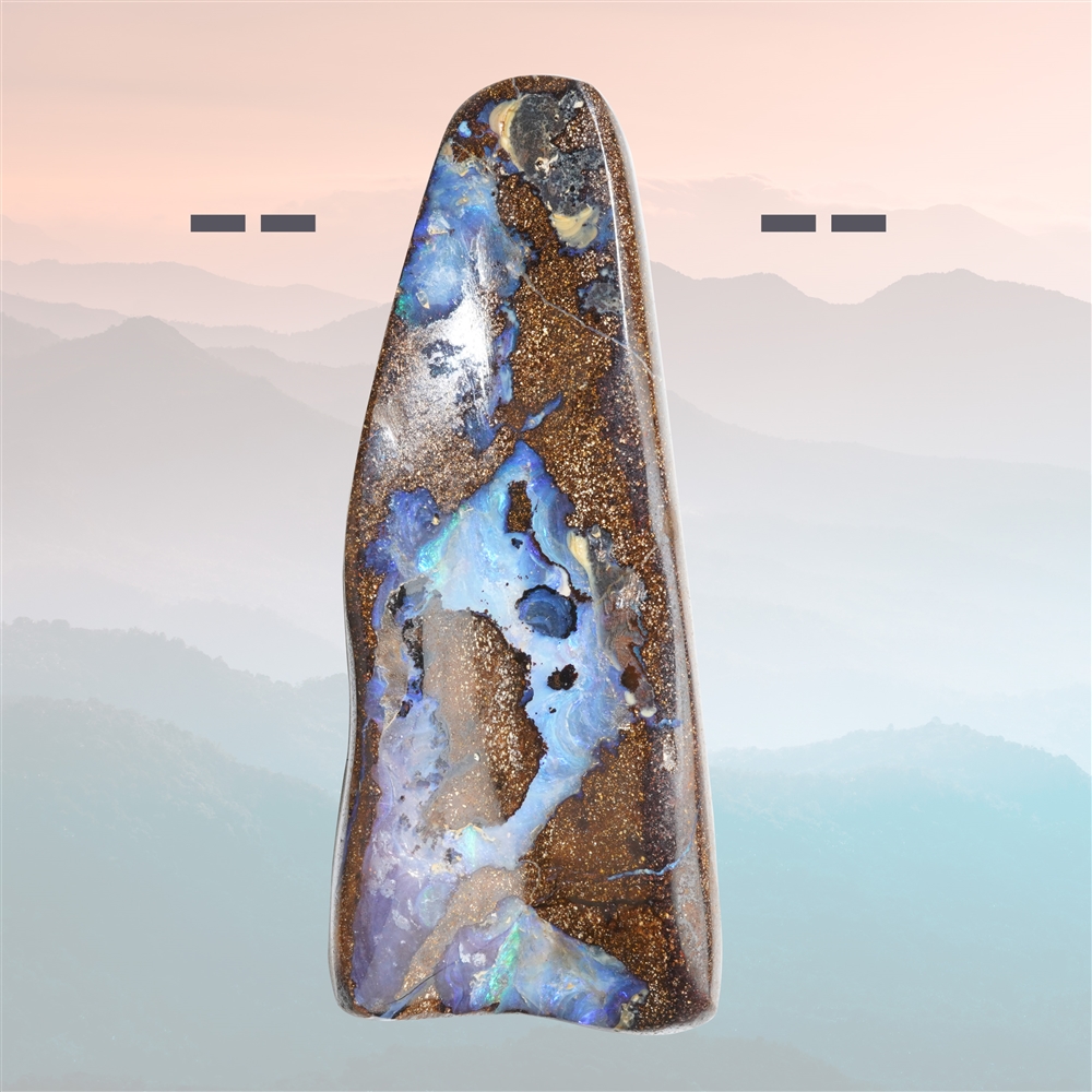 Boulder-Opal Australien gebohrt Unikat 307