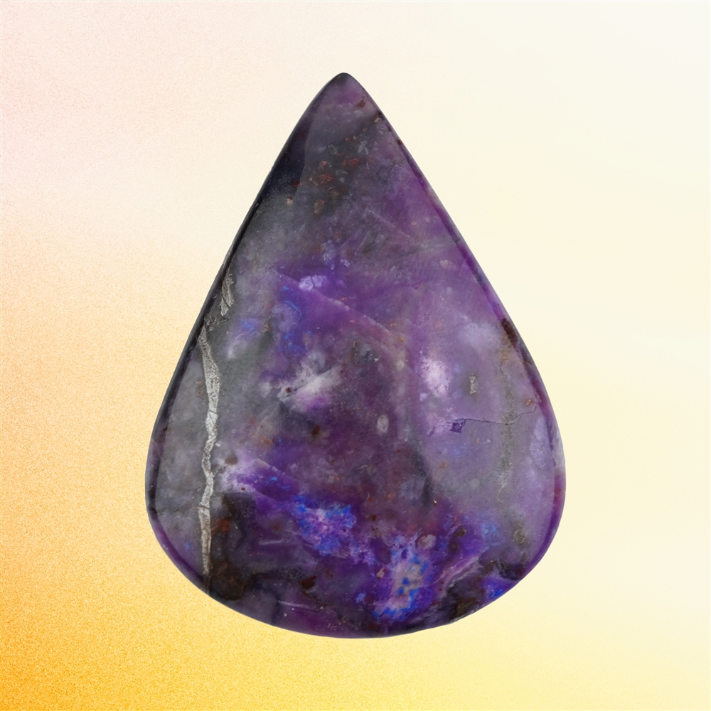 Cabochon di sugilite forato unico 046