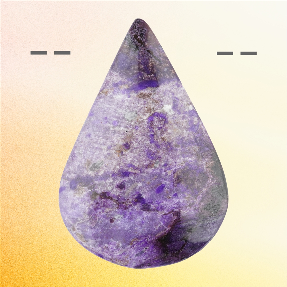 Cabochon percé Sugilite Pièces uniques 057