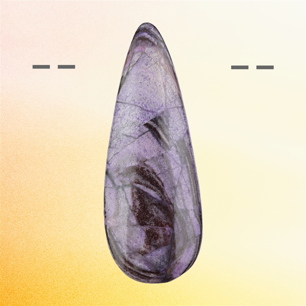 Cabochon di sugilite forato unico 059