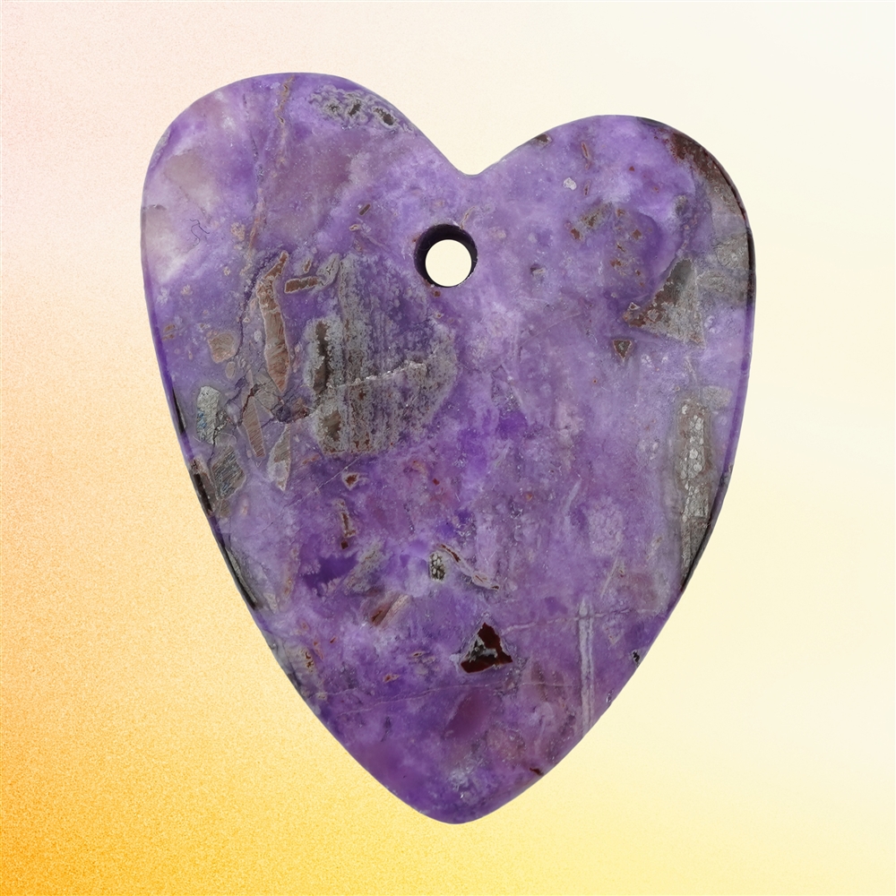 Cabochon di sugilite forato unico 061