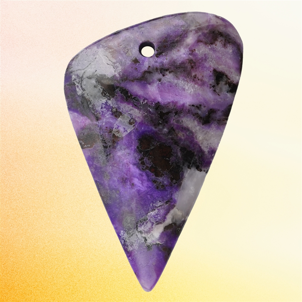 Cabochon di sugilite forato unico 063