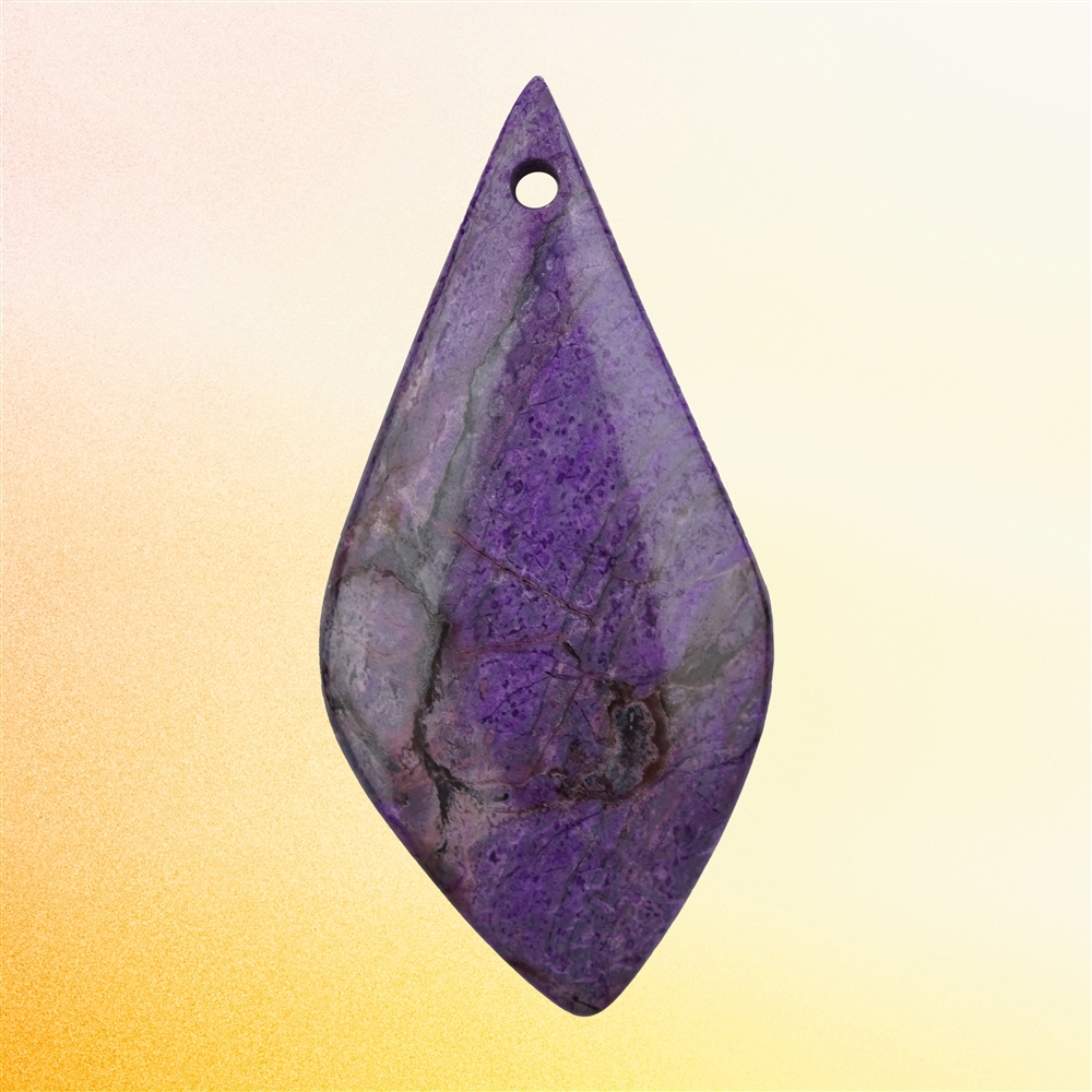 Cabochon di sugilite forato unico 066