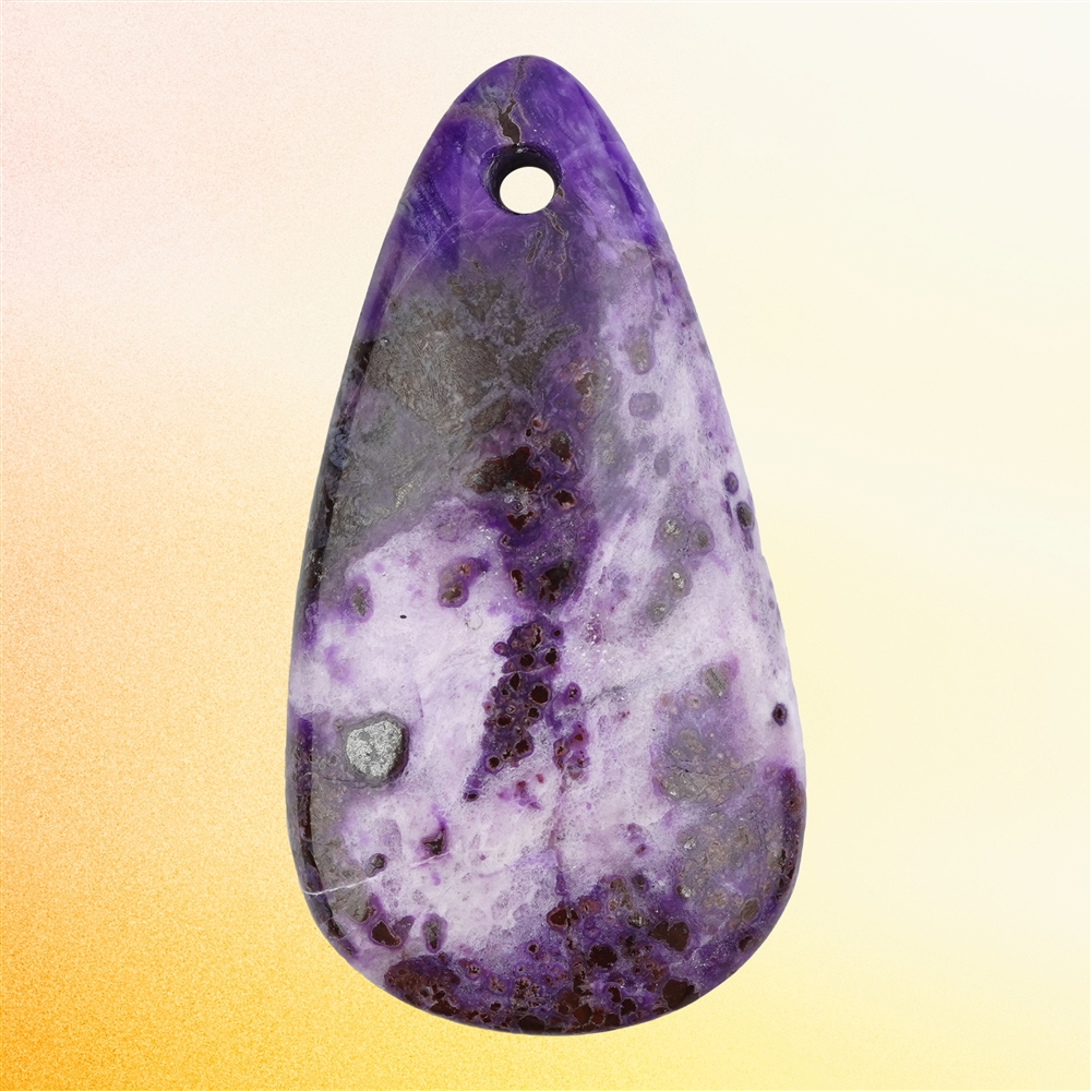 Cabochon forato di sugilite unico 068