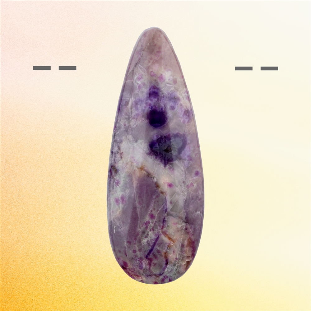 Cabochon di sugilite forato unico 069