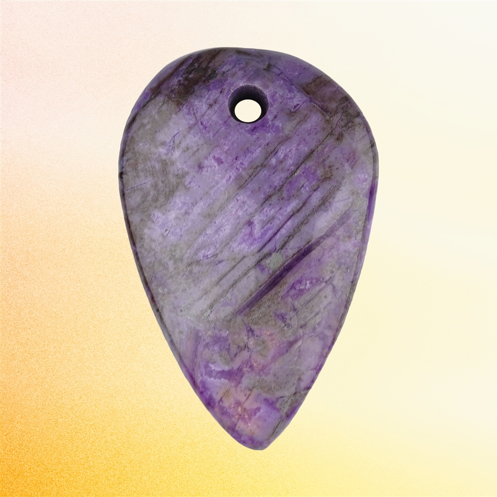 Cabochon di sugilite forato unico 078