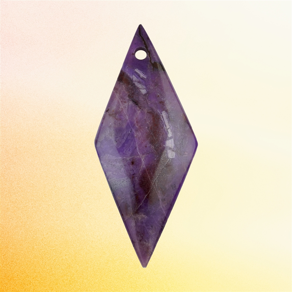 Cabochon di sugilite forata unico 084