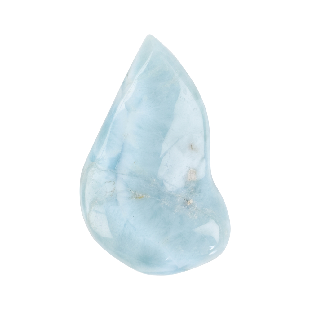 Pietra burattata Larimar forata unica 062