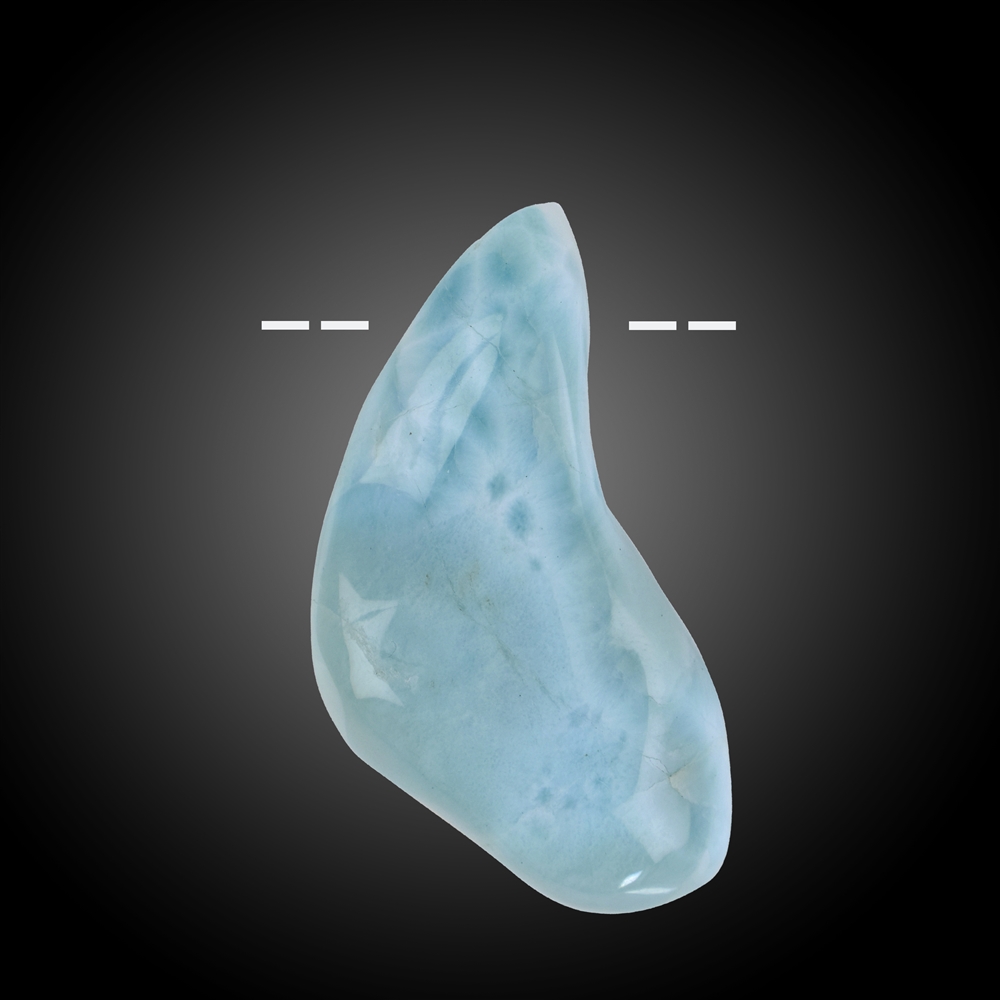 Pietra burattata Larimar forata unica 068