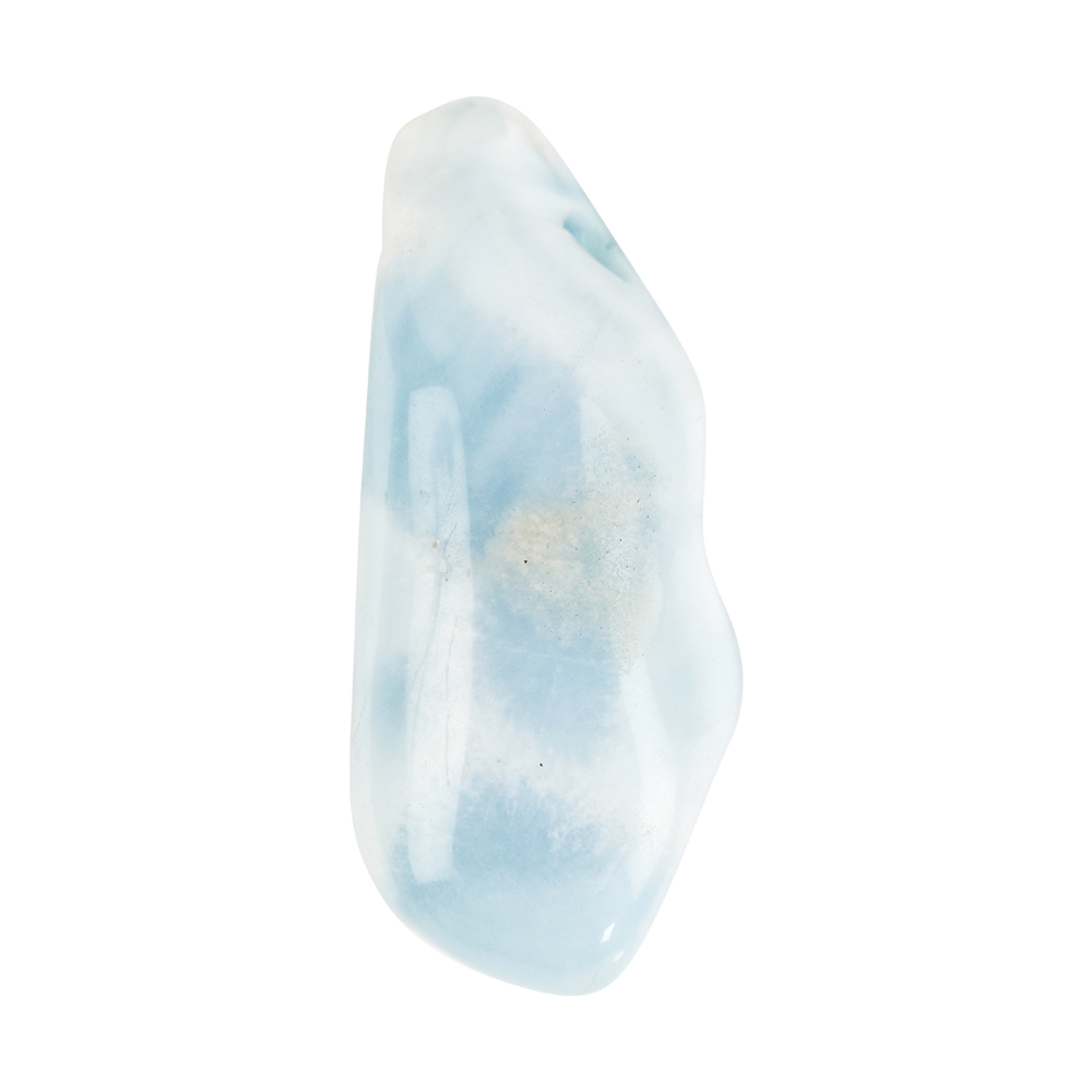 Tumbled Stone Larimar drilled unique 076