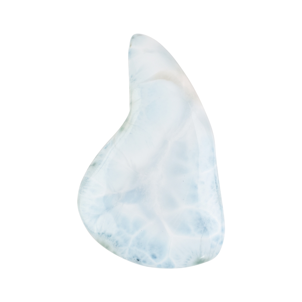 Pietra burattata Larimar forata unica 077