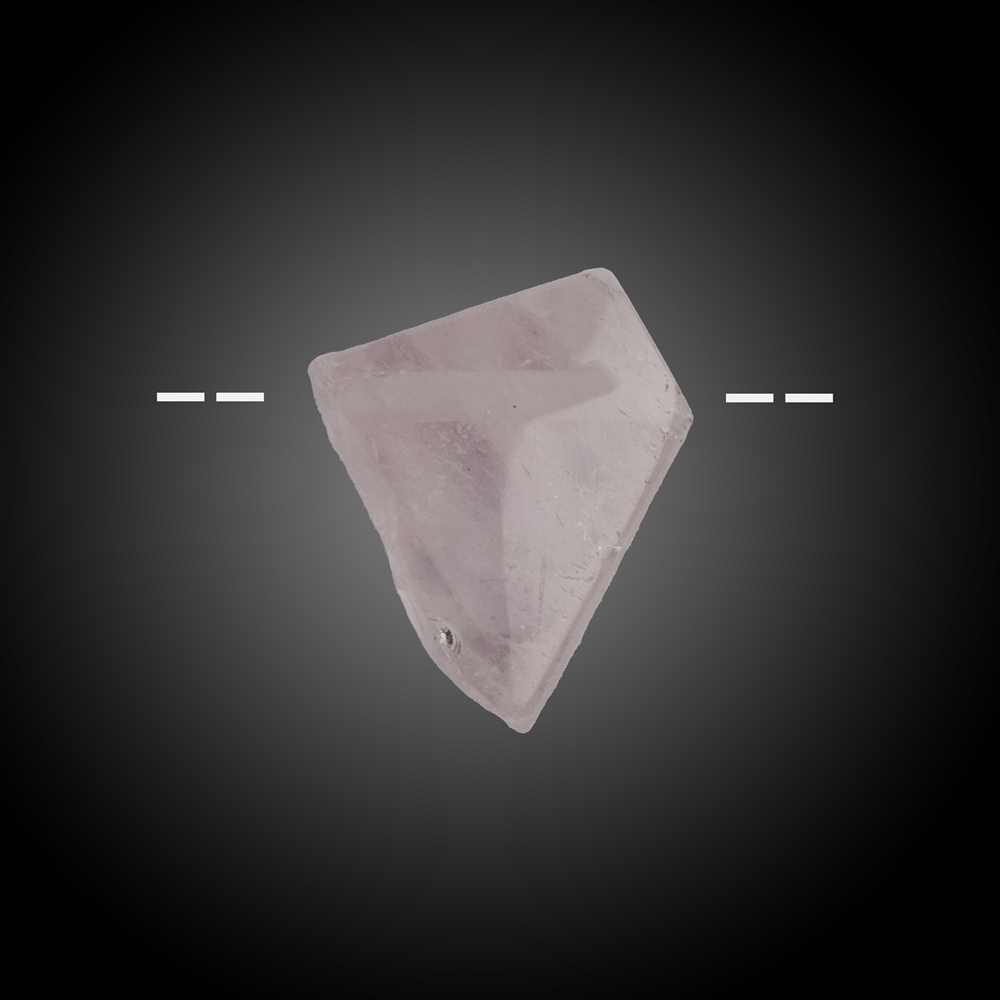 Morganite a forma libera forata unica 028