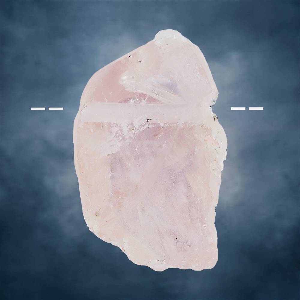 Morganite a forma libera forata unica 043