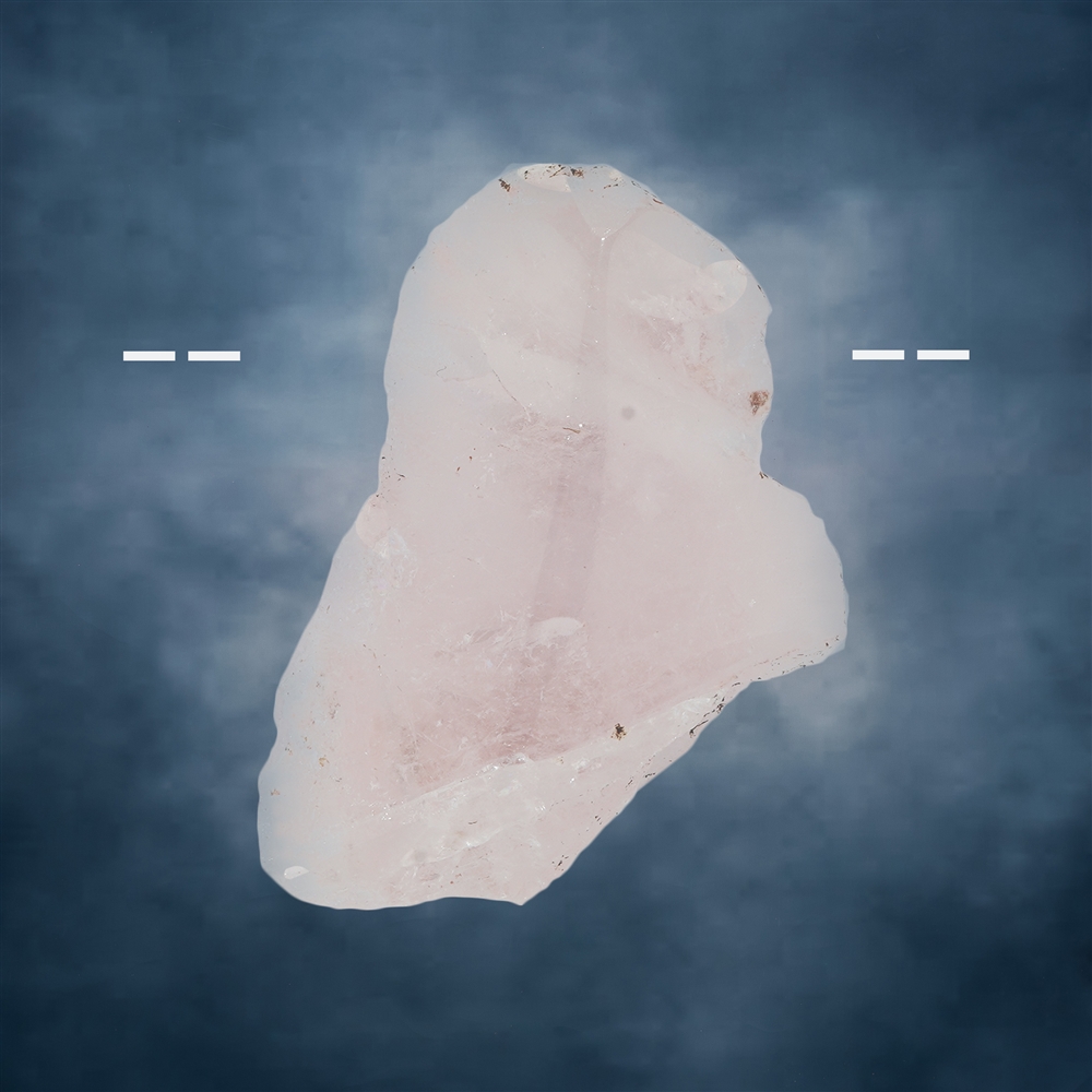 Morganite a forma libera forata unica 045