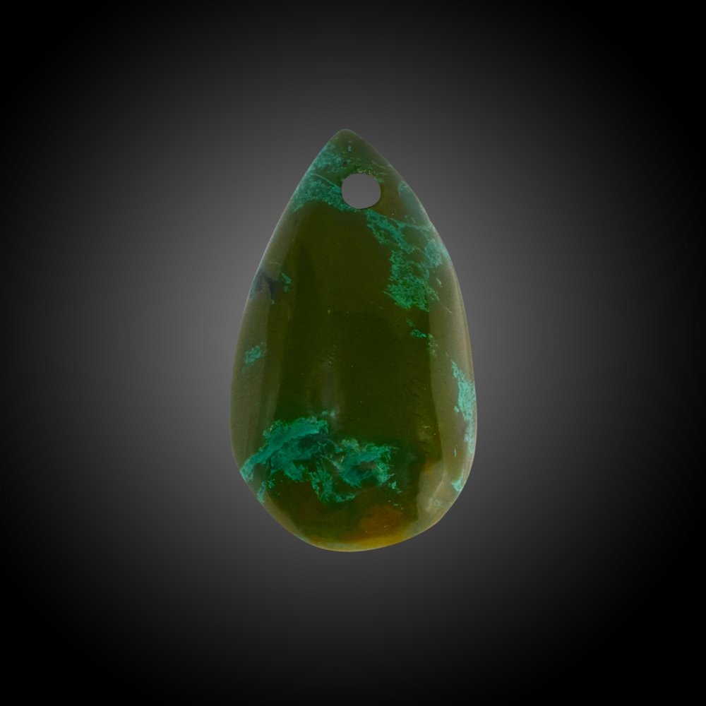 Cabochon Gem Silica gebohrt Unikat 018