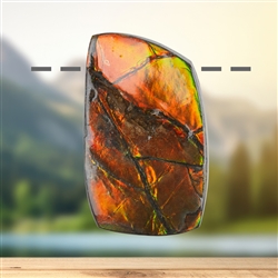 2811583125 Ammolith gebohrt, 5,0cm, Unikat 125 | Schreier Edelsteine, Heilsteine & Schmuck