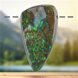 2811583128 Ammolith gebohrt, 5,5cm, Unikat 128 | Schreier Edelsteine, Heilsteine & Schmuck