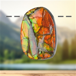 2811583132 Ammolith gebohrt, 4,4cm, Unikat 132 | Schreier Edelsteine, Heilsteine & Schmuck