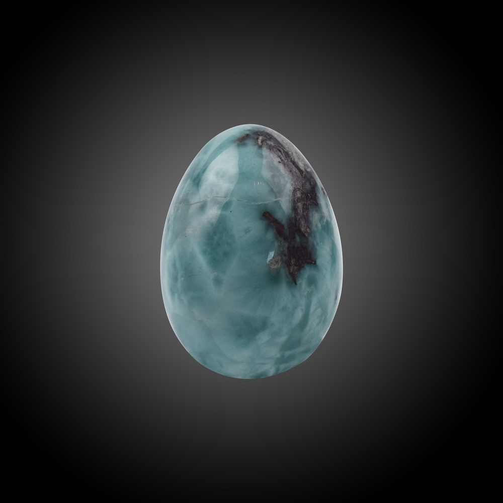 Egg Larimar unique #022 | wholesaler - gems, precious & healing stones, jewelry