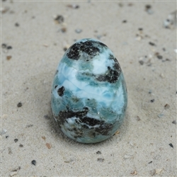 2812196042 Egg Larimar, 4,0cm, unique 042 | minerals trade - gems, healing stones & jewelry