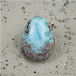 2812196058 Egg Larimar, 4,8cm, unique 058 | minerals trade - gems, healing stones & jewelry