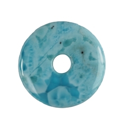 2814196096 Larimar donut, 3.1 cm, unique piece 096 | wholesaler gems & healing stones