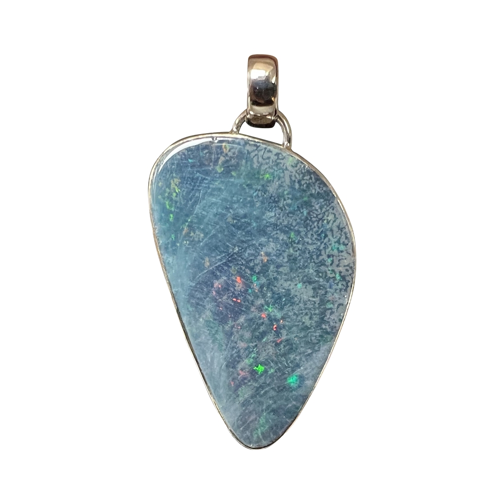 Opal doublet pendant, 4.0 cm, unique 002