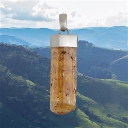 2815154028 Imperial Topaz pendant, 4.5 cm, unique 028 | wholesaler gems & healing stones