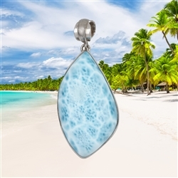 2815196057 Larimar pendant, 5.5 cm, unique piece 057 | wholesaler gems & healing stones