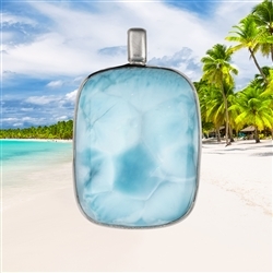 2815196071 Larimar pendant, 4.9 cm, unique piece 071 | wholesaler gems & healing stones